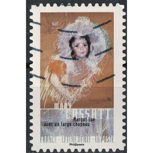 France 2016 Oblitr Used Portraits Mary Cassatt Margot Lux Avec Un Large Chapeau