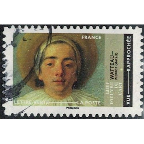 France 2022 Oblitr Used Jean Antoine Watteau Pierrot Vue Rapproche Y&t Fr 2196 Su