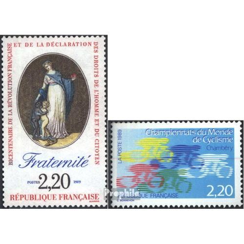 France 2720,2721 (dition Complte) Neuf 1989 Timbres Spciaux