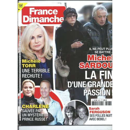 France Dimanche 03/12/2021 Michel Sardou, Eddy Michell, Michle Torr, Catherine Ringer, Jean-Jacques Debout & Chantal Goya, Marc Lavoine, Emily Becaud, Sarah Ferguson, Tonie Marshall, Pascal Obispo