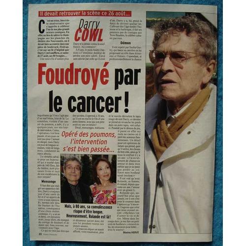 France Dimanche N3078, Coupure De Presse: Darry Cowl