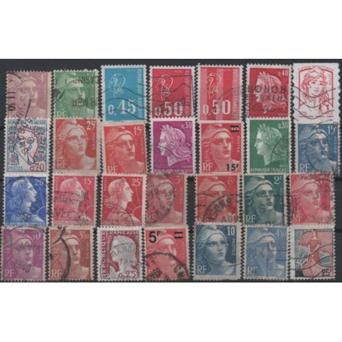 France: Lot De 28timbres Des Mariannes, mis Depuis 1945  Nos Jours .