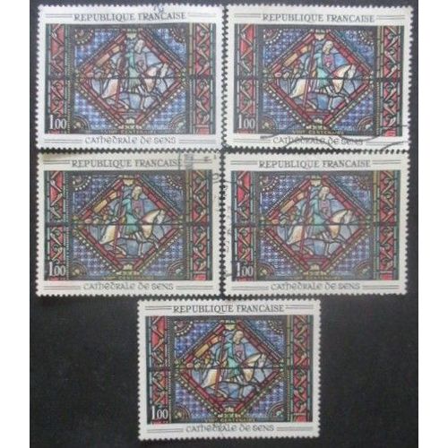 France N1427 X 5 Oblitr