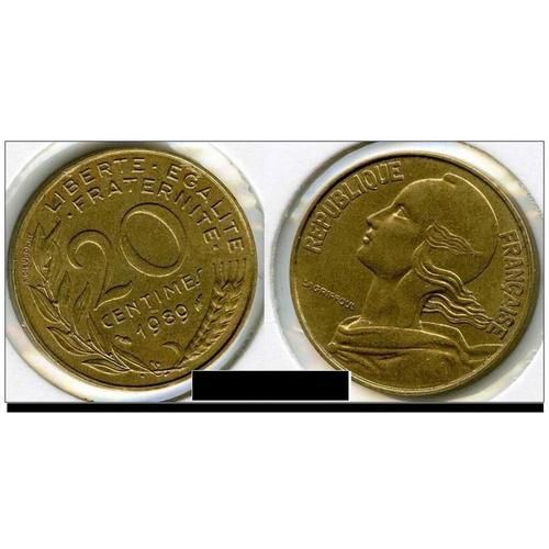 France...Pice De 20 Centimes.1989. Marianne Lagriffoul