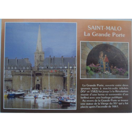 France.. Saint-Malo - Cit Corsaire - La Grande Porte Et L'glise Saint-Vincent (Ille Et Vilaine)