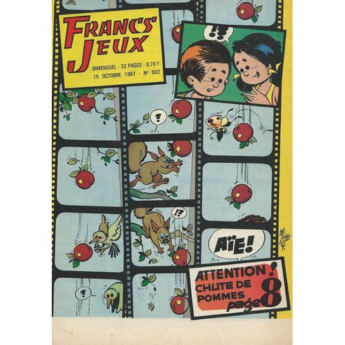 Francs Jeux N 502 (15 Octobre 1967) : L'lixir De Papanpalah (B.D.) / Jean-Pierre Beltoise  Montlhry /  Add Et Lahide (B.D.) / La Dfaite De Robin (B.D.)  / Les 4 As Et Le Serpent De Mer (B.D.)   de pierre chry / franois-georges / collectif  Format Broch 
