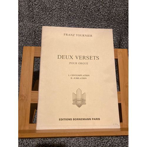 Franz Tournier Deux Versets Pour Orgue Partition ditions Bornemann