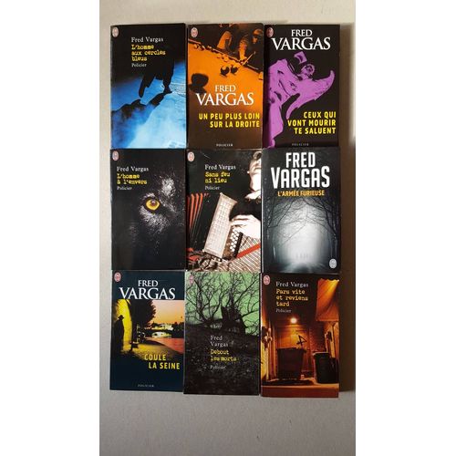 Fred Vargas - Lot De 9 Livres   
