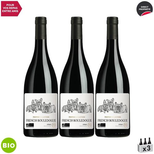 French Bouledogue Pays D'hrault Prestige Collection Syrah Rouge 2021 X3