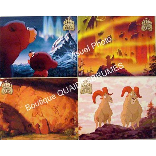 Frre Des Ours - Brother Bear, Walt Disney : Jeu De 8 Photos Prestige D'exploitation Cinmatographique - Format 28x36 Cm - De Aaron Blaise & Robert Walker - 2003