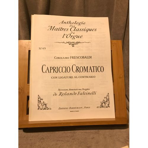 Frescobaldi Capriccio Cromatico Partition Orgue Anthologie Bornemann Falcinelli