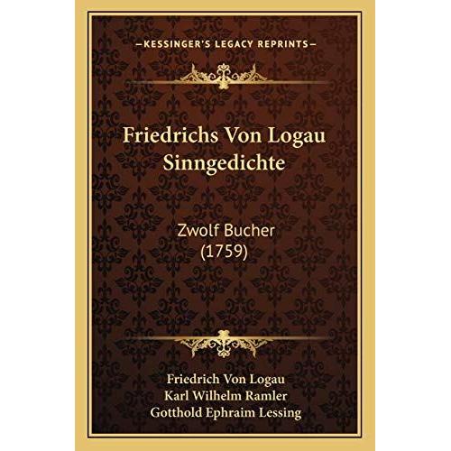 Friedrichs Von Logau Sinngedichte: Zwolf Bucher (1759) | Rakuten