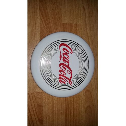 Frisbee Coca-Cola Blanc Et Or Collector Annes 80/90