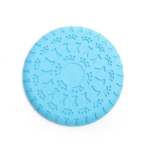 Frisbee Pour Chien - Bleu 22.8cm, Frisbee En Caoutchouc Souple Pour Chien, Jouets Interactifs  Mcher Et  Nettoyer Les Dents Pour Chien