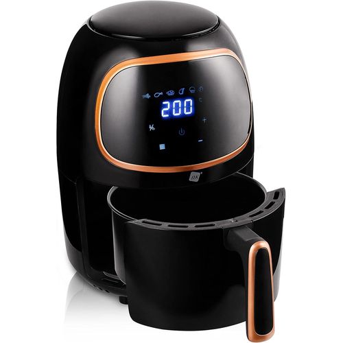 Friteuse Digital sans huile 2L - Friteuse  air chaud, Facile  utiliser, 6 Programmes, Revtement antiadhsif, 1000W, Temprature Rglable jusqu' 200C (Livre de Recettes Numrique).[G59]