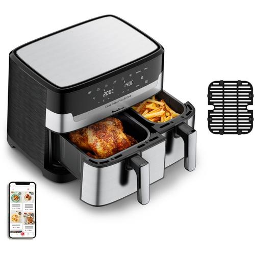 Friteuse Sans Huile MOULINEX Easy Fry And Grill Dual Inox EZ905D20 ...