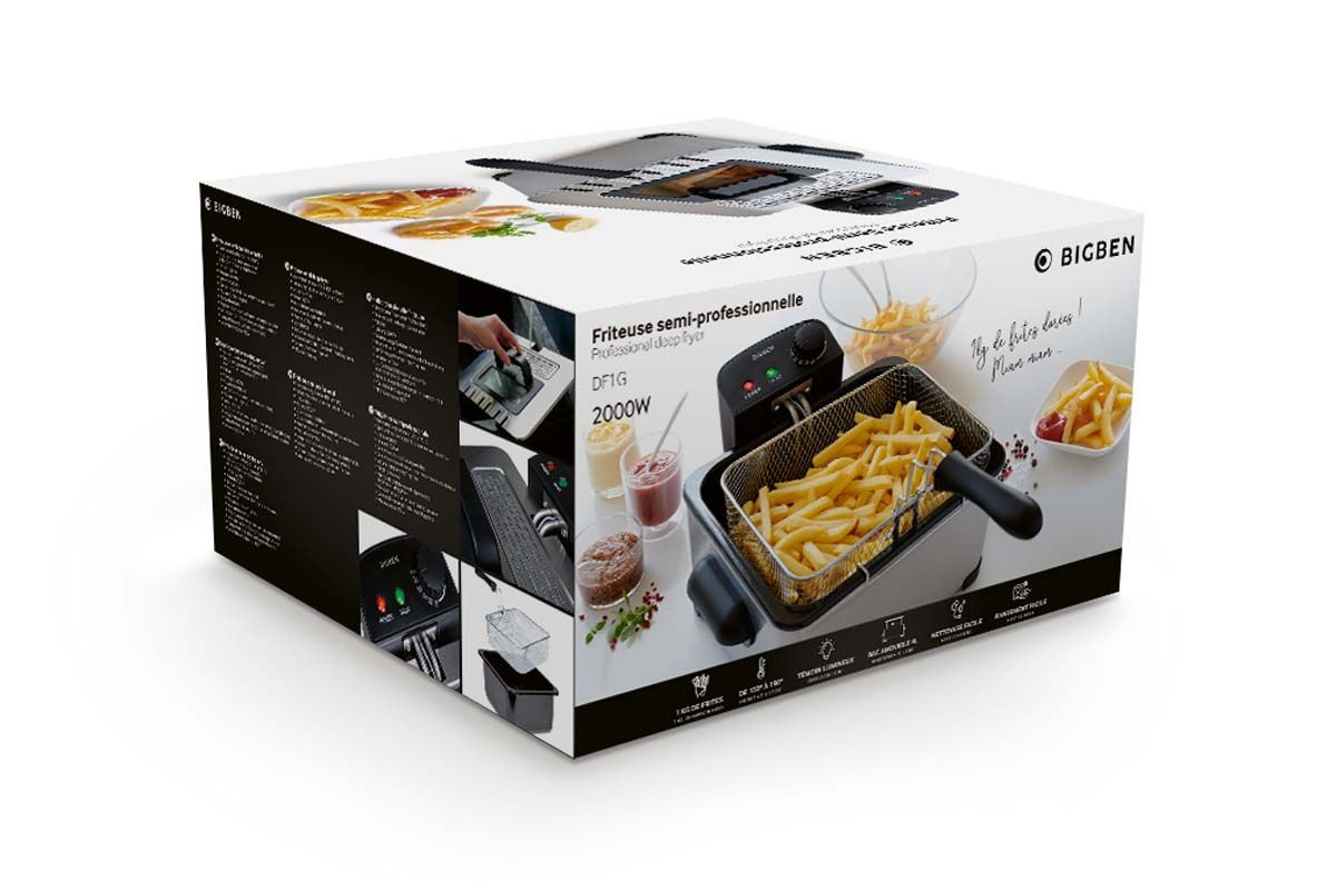 Friteuse semi-professionnelle 4L 1Kg Frites ? DF1G BIGBEN