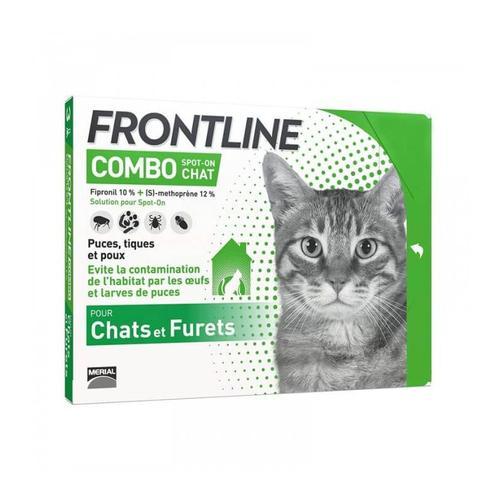 Solution Combo Spot-On Chat Et Furet 3 Pip. - Frontline