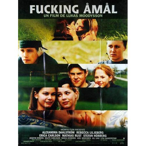 Fucking Amal - Vritable Affiche De Cinma Plie - Format 40x60 Cm - De Lukas Moodysson Avec Rebecca Liljeberg, Alexandra Dahlstrm, Mathias Rust - 1998