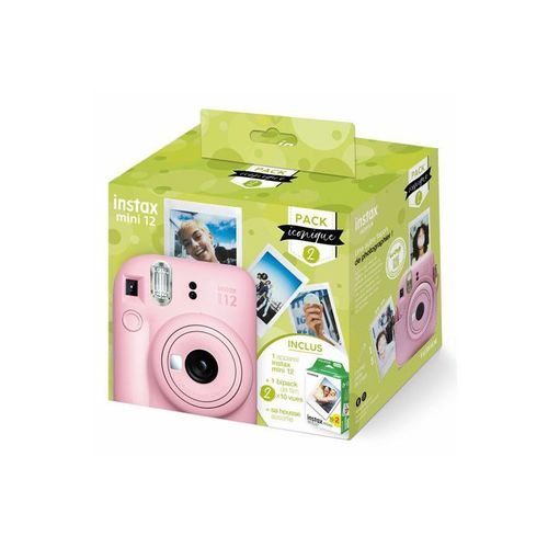 FUJIFILM Appareil Photo Instantané Instax Mini 12 Rose pack iconique Rakuten