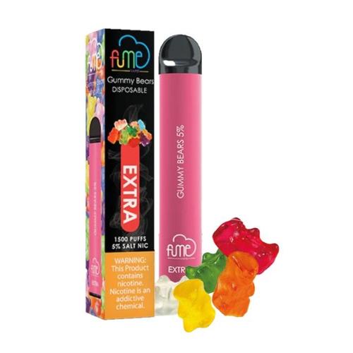 Puff Fume Extra 1500 Gummy Bears 5 Nicotine Cigarette éléctronique Jetable Disposable Vape 1449