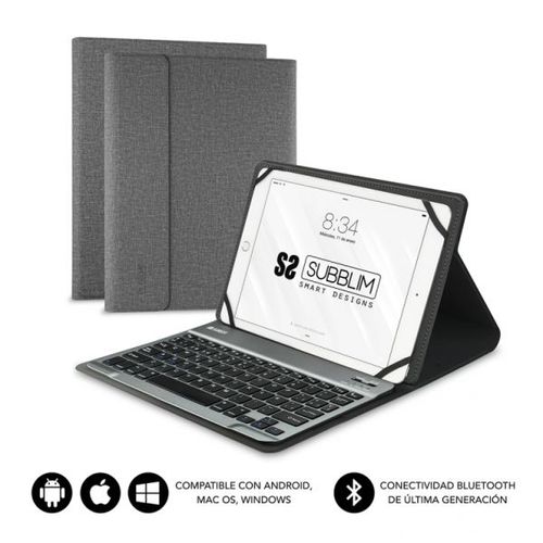 Funda Tablet Subblim Keytab Pro Bluetooth 10,1' Grey
