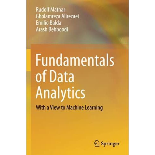 Fundamentals Of Data Analytics    Format Broch 