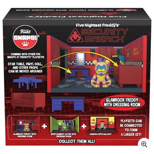 Funko Snaps! Five Nights At FreddyS Glamrock Freddy Dressing Room Playset
