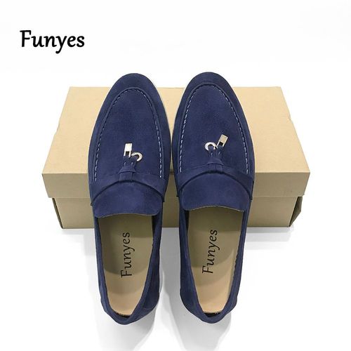 Funyes Chaussures Plates Pour Femme Chaussure Mocassin Femme,Mocassins En Daim  Bout Rond Pour Femmes,En Cuir Vritable De Bonne Qualit,Dcontracts,De Luxe,Taille 42