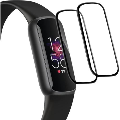 Fr Schutzfolie Panzerglasfolie Fitbit Luxe Folie 2 Stck], Kompatibel Mit Displayschutz Fitbit Luxe Screen Protector Soft Tpu Ultra-Klar Anti-l Anti-Blschen Case Friendly]