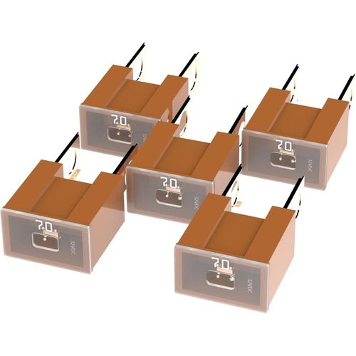 Fusible Bloc Male Type B/Bt 70a Marron - 5 Pieces