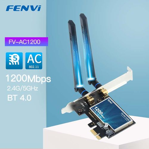 FV-AC1200 - Adaptateur Wifi 6 Double Bande Intel Ax200, 3000 Mb/s, Carte Wi-fi 802.11ax 2.4g/5ghz, Pour Ordinateur De Bureau, Pcie Sans Fil, Bluetooth 5.0