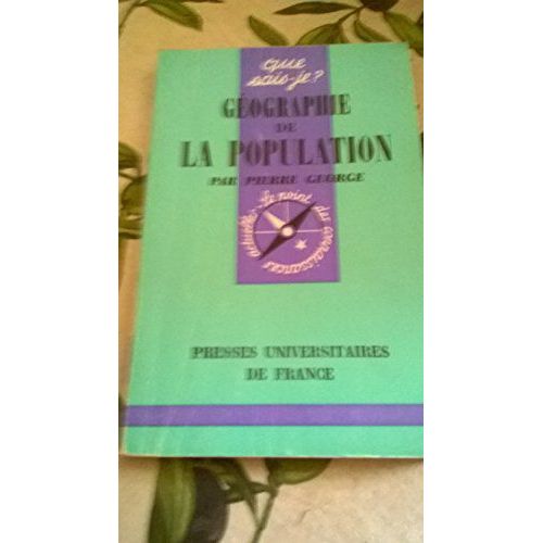 Géographie De La Population Par Pierre 2e Édition Mise À