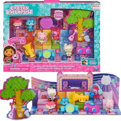 Gabby's Dollhouse Chat Musical Set Figures + Accessoires