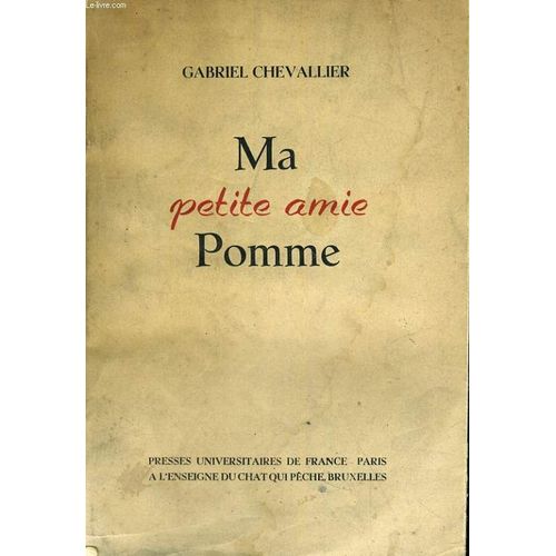 Ma Petite Amie Pomme   de Gabriel Chevallier  Format Poche 