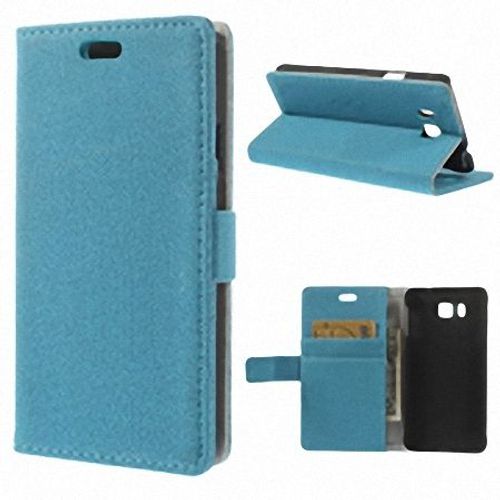 Galaxy Alpha : Coque Housse Cuir(Pu) Bleu