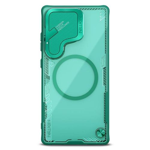 Galaxy S25 Ultra | Coque Magsafe Nillkin Iceblade Prop Magntique Avec Cache Camra Chevalet (Vert)