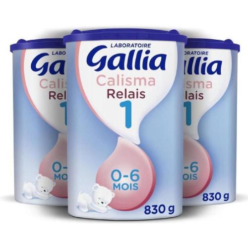 Gallia Calisma Relais 1 Lait En Poudre Pour Bb - 3 X 830 G - De 0 A 6 Mois