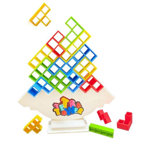 Game Stacking Blocks Stack Building Blocks Balance Puzzle Board Assembly Bricks Educational Toys