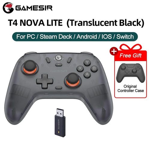 Gamesir Manettes Pc Switch 2 Contrleur Nova Lite Controle Hall Joystick Efficace Pour Nintendo Switch Steam Tlphone Android Ios-Translucent Noir
