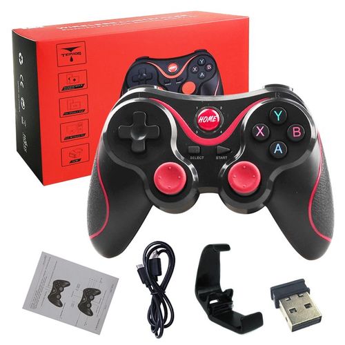 Gampad Reoit Un Titulaire - Manette De Jeu T3 Usb 2.4g Sans Fil Bt, Contrleur Pour Tlphone Portable Android/ Ios/ Ps3/ Pc/Switch