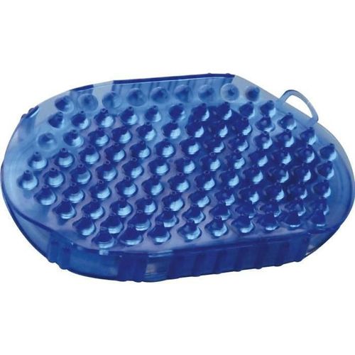 Gant Double Face trille Et Massage Pour Cheval - Bleu Roi