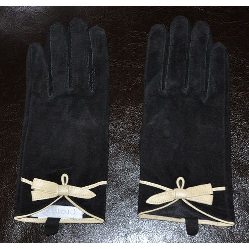 Gants Daim Noir - Promod - T. 7 Et 71/2 - Neufs