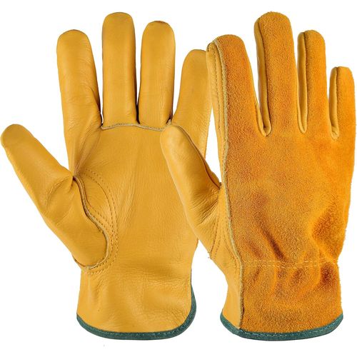 Gants De Jardinage - 1 Paire/Xl, Gants De Jardinage Anti-Pines Pour Hommes Et Femmes, Gants De SCurit En Cuir, Gants De GrEment Robustes Pour Jardin, Jardin, MCanicien, Soudeur