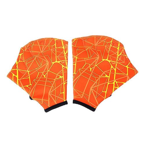 Gants De Natation Gants D'entranement De Natation Dans L'eau Rglables Gants D'entranement Impermables De Remise En Forme Palms Natation Divingsorange