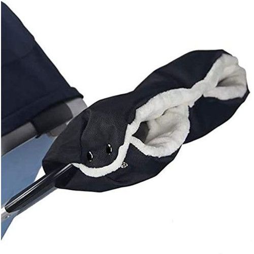 Gants De Poussette,Moufles Poussette Coupe-Vent Et Impermable,Pour Poussettes Doux Chaud Hiver Antigel Protect Mains(Noir)