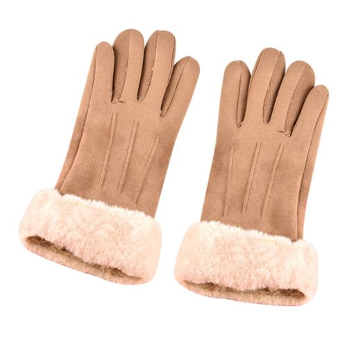 Gants En Daim Chauds Et pais Pour Femmes, Pour La Course  Pied Et La Conduite, En Velours Plus, Pour cran Tactile, Pour L'Extrieur, Hiver, Ac889