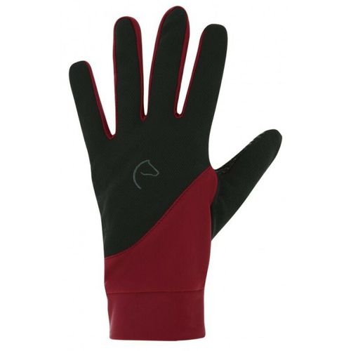 Gants quitation Equithme Knit Digital - Noir / Prune - Xl
