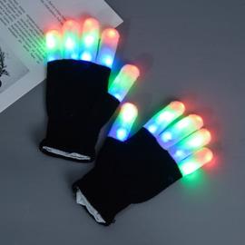 Gant lumineux à leds multicolores