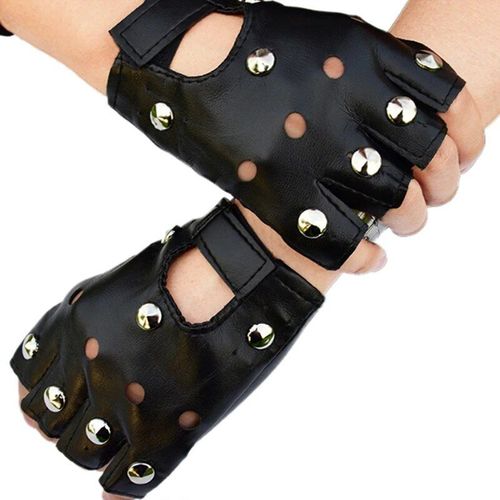 Gants Mtalliques En Faux Cuir Pour Femmes,Aspect Dos Or Et Argent,Mitaines De Performance De Soire,Gants Longs En Latex,Longueur De Coude Sexy - Type Black #E